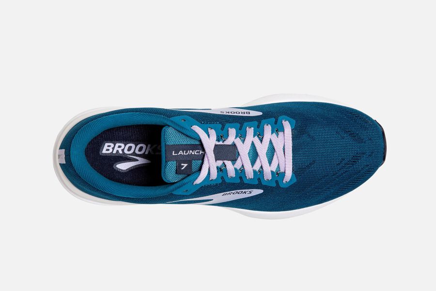 Brooks Launch 7 Road Running Shoes - Womens - Blue/Silver - WO7169540